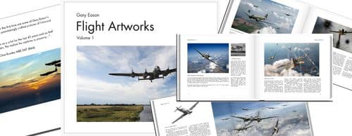 Pages from Flight Artworks book