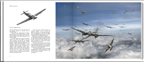 Spread from Flight Artworks book