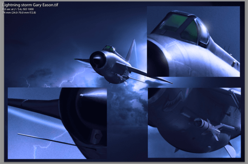 Photoshop image of RAF Lightnings