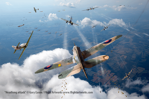 Headlong-attack-v2 Battle of Britain air combat scene